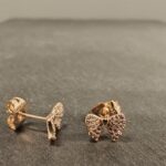 Auskarai Sparkling Bow