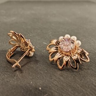 Auskarai Golden Daisy