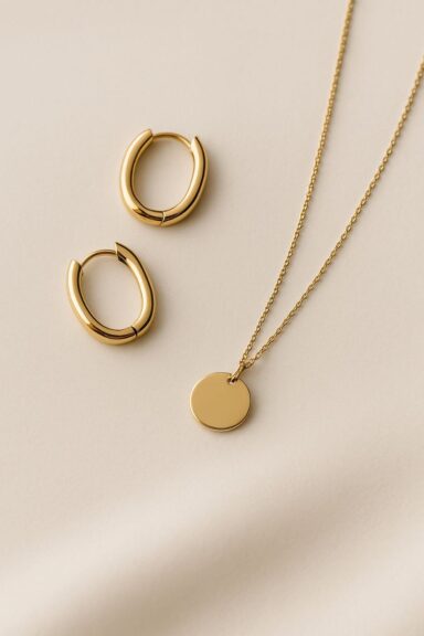 Blizgus.lt - auksinės spalvos medicininio metalo papuošalas