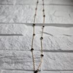 Black Bead Gold Chain